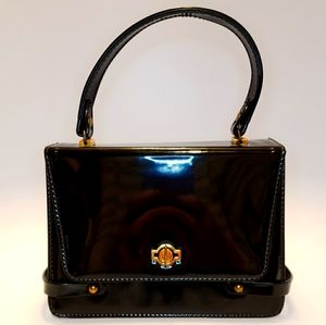 Vintage Verdi Patent Leather Vinyl Accordion Purse